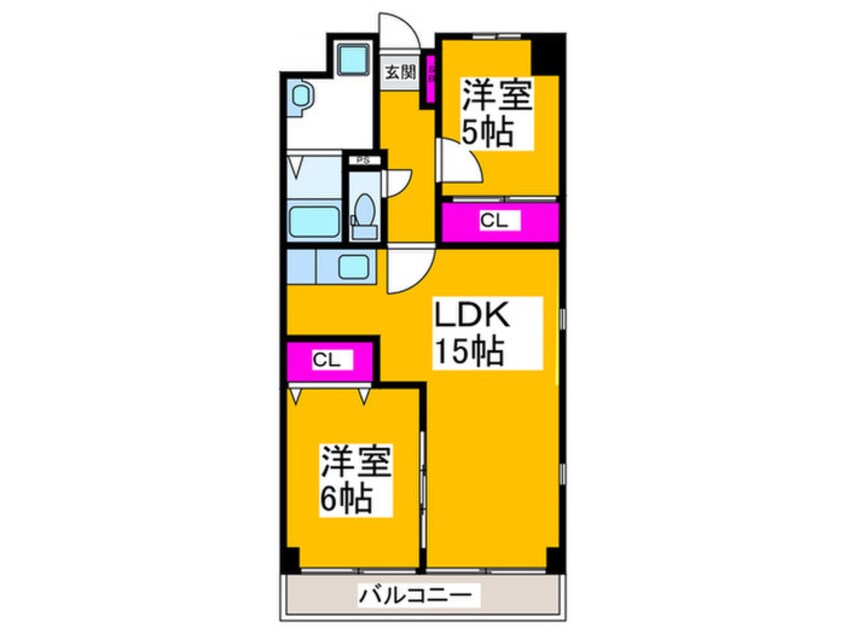 間取図 パ－クサイド蔵前