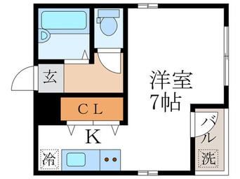 間取図 北白川ＢＣＢＧ　ＣＬＵＢ