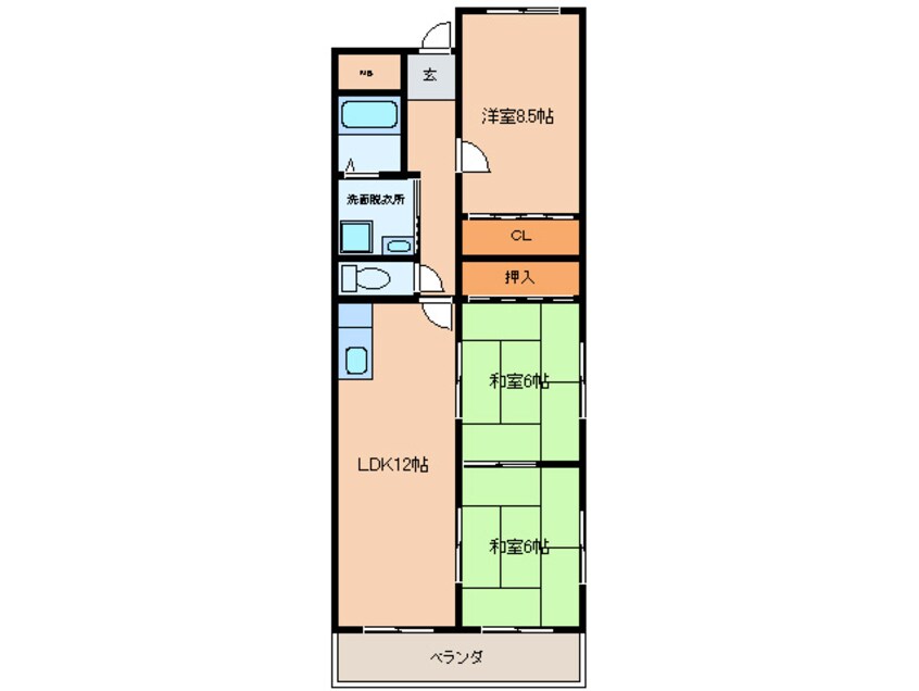 間取図 アヴァンセ高槻