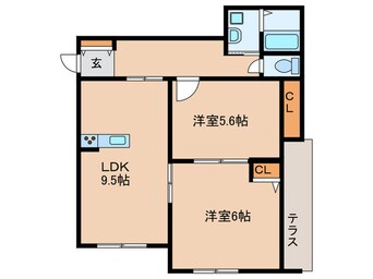 間取図 エスポワール鴻池