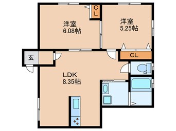 間取図 エスポワール鴻池