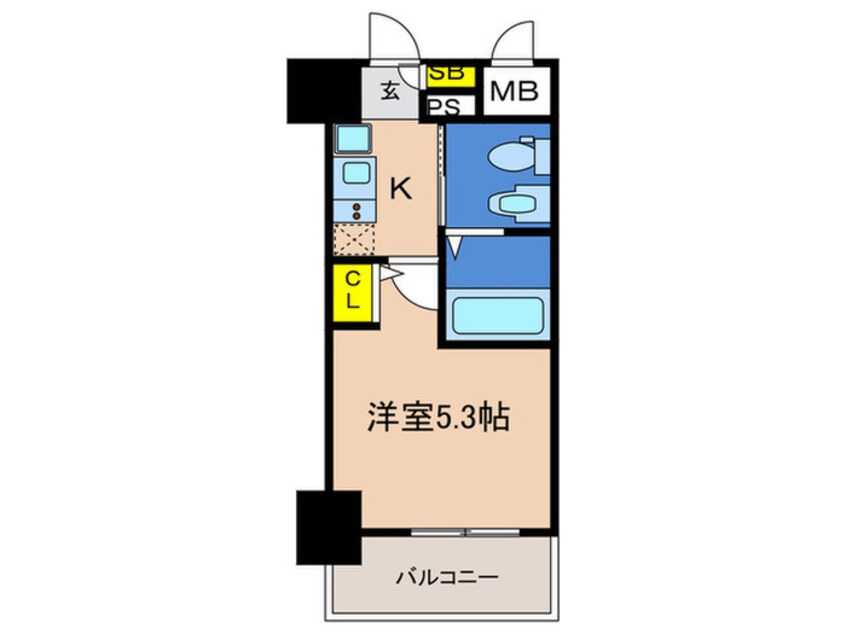 間取図 エスリード神戸WEST(505)