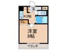 グローリーイーグル 1Kの間取り