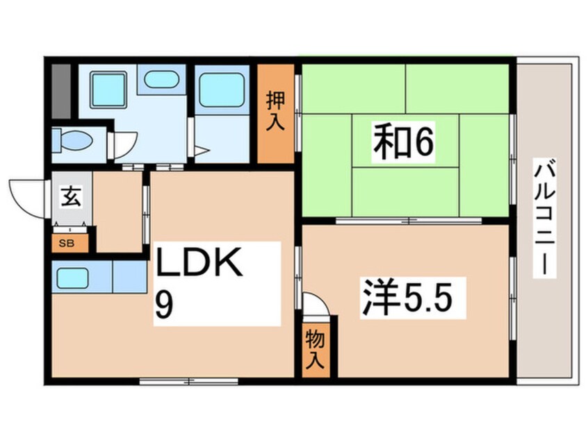 間取図 レジデンス　テンヨ－