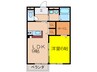 エクセラン別所 1LDKの間取り