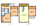 ブリッジビュ－Ａの間取図