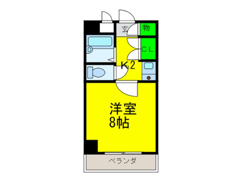 間取図 フォンティ－ヌ堺