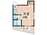ナインハイツ 1Rの間取り