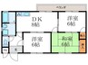 Ｆフラット 3DKの間取り