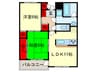 JP京都向島レジデンス 2LDKの間取り