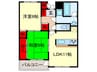 JP京都向島レジデンス 2LDKの間取り