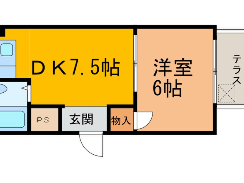 間取図 セゾン東山