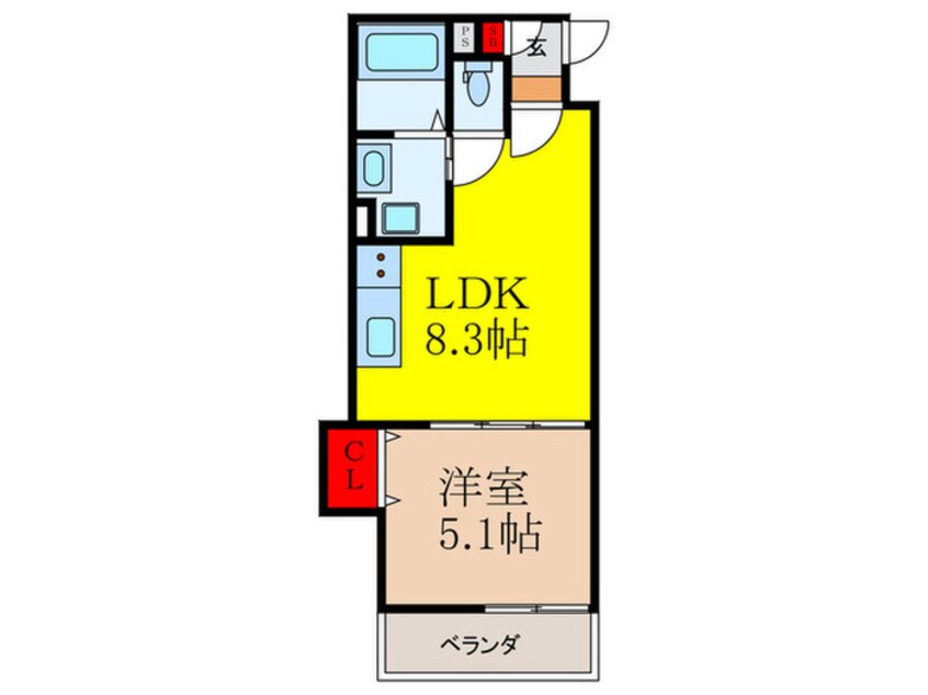 間取図 仮)高槻市古曽部町共同住宅