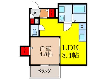 間取図 仮)高槻市古曽部町共同住宅