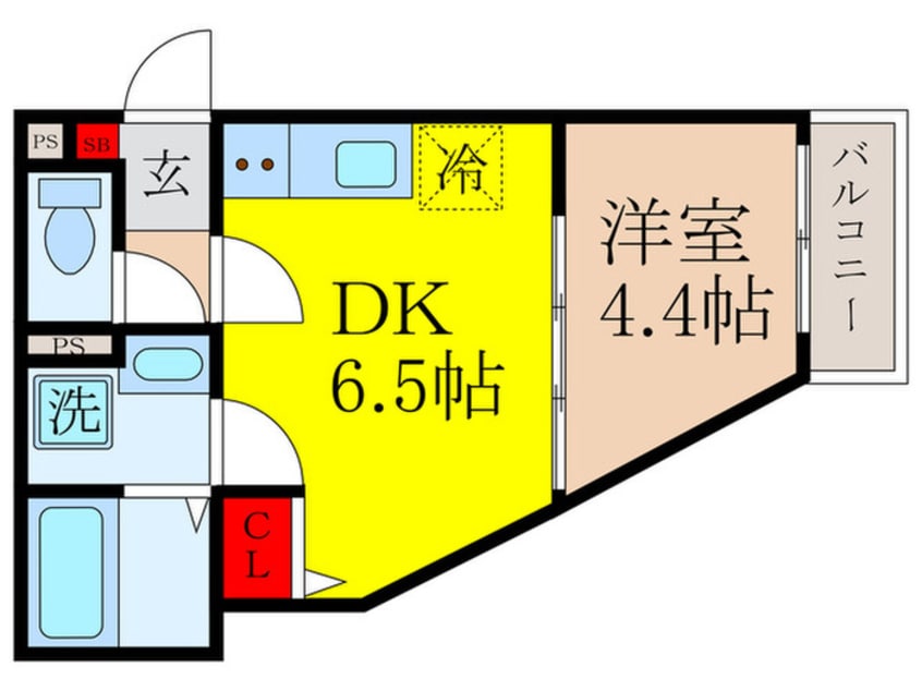 間取図 仮）ART KISHIBE NORTH