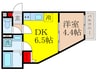 仮）ART KISHIBE NORTH 1DKの間取り