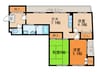 北清水マンション 3DKの間取り