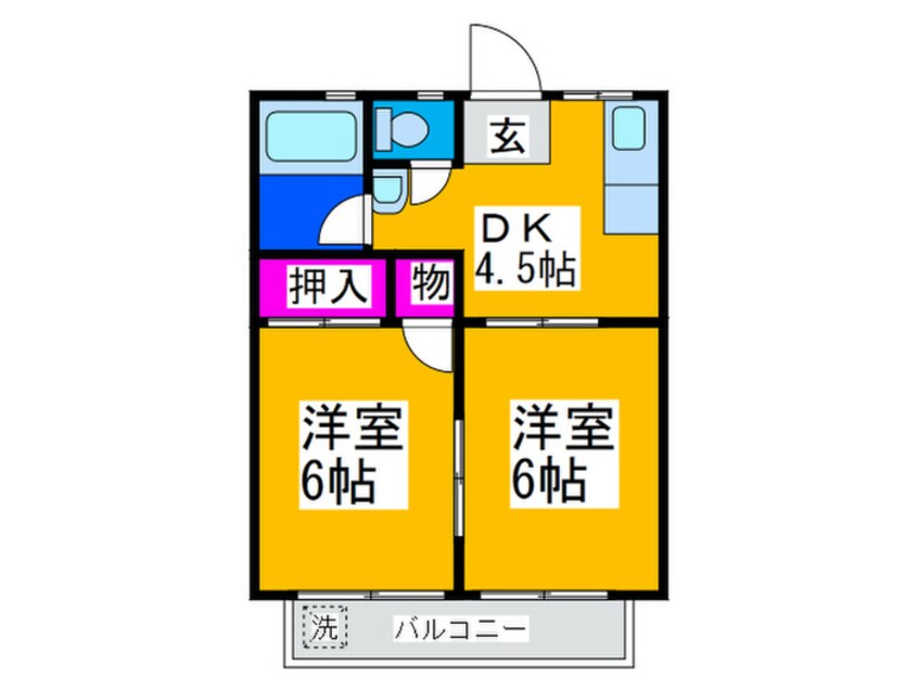 間取図 ハイツ恵