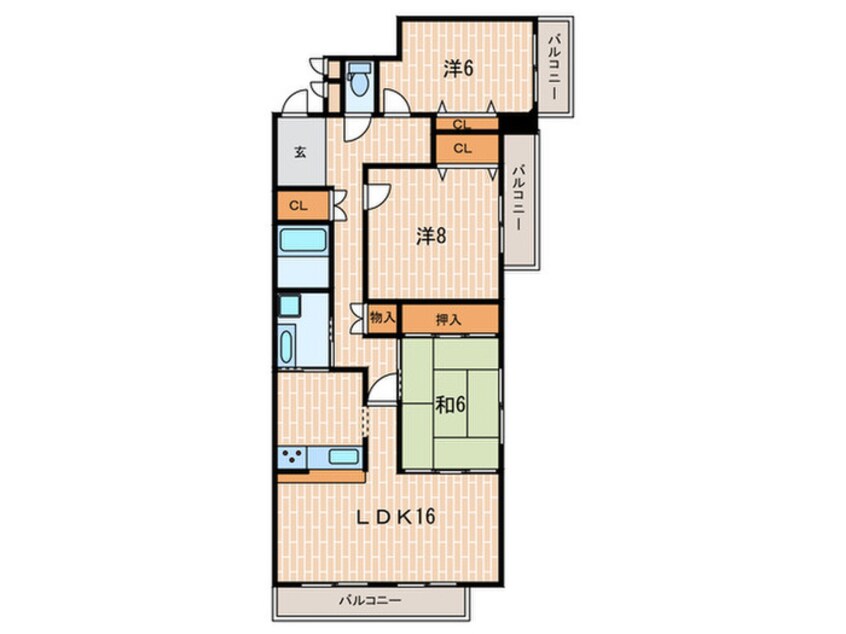 間取図 ロイヤル苦楽園