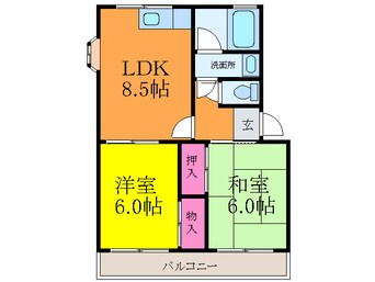 間取図 リバーサイド昭和園