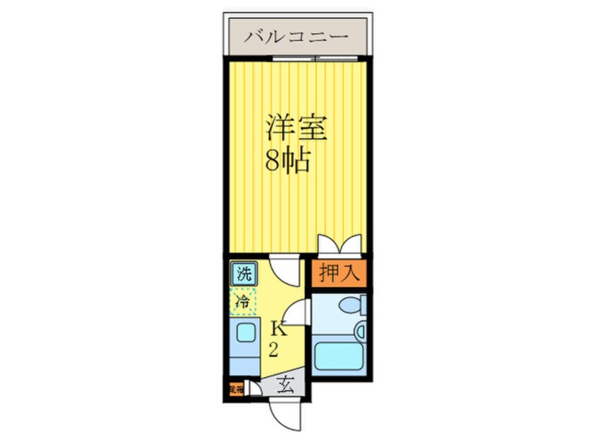 間取図 メゾンジョアＰａｒｔⅡ