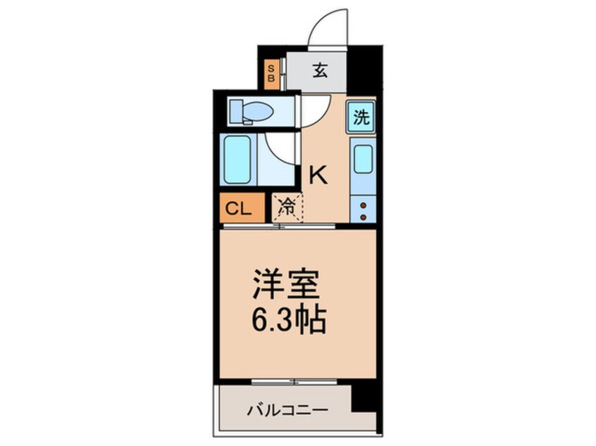 間取図 LUXENA KIYOMIZU-GOJO(306)