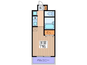 間取図 クレール東天満