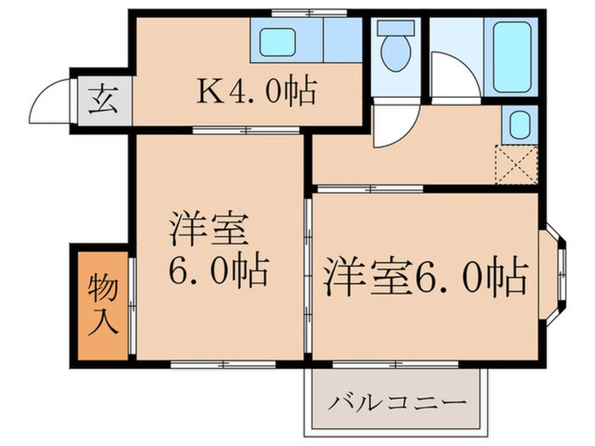 間取図 レジデンス甲斐