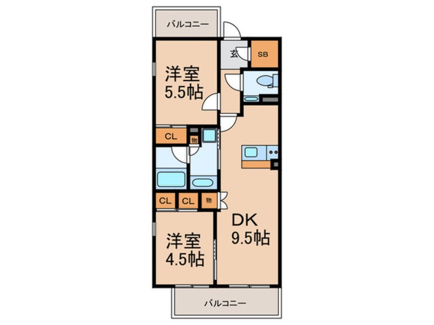 間取図 PHOERME TENNOJI East