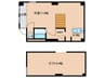 渡辺ビル 1Kの間取り