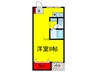朋成マンション 1Rの間取り