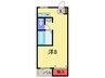 朋成マンション 1Rの間取り