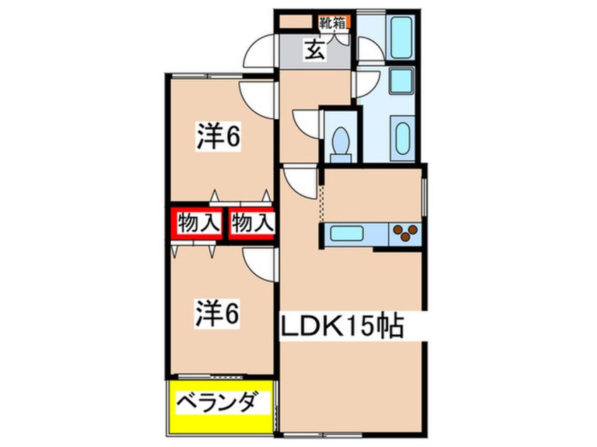 間取図 ランドマ－ク宝塚