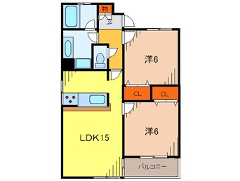 間取図 ランドマ－ク宝塚