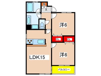 間取図 ランドマ－ク宝塚