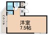 多田駅前吉永ビル 1Rの間取り