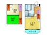 リビエール日向 2LDKの間取り
