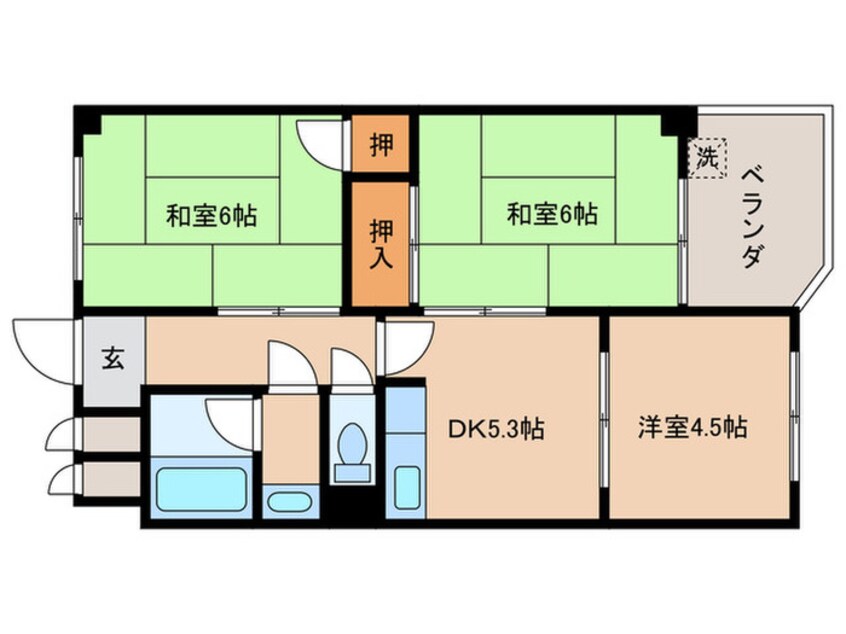 間取図 プルーリオン勧修寺