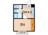 フレンドⅡﾀｲｾｲ 1DKの間取り