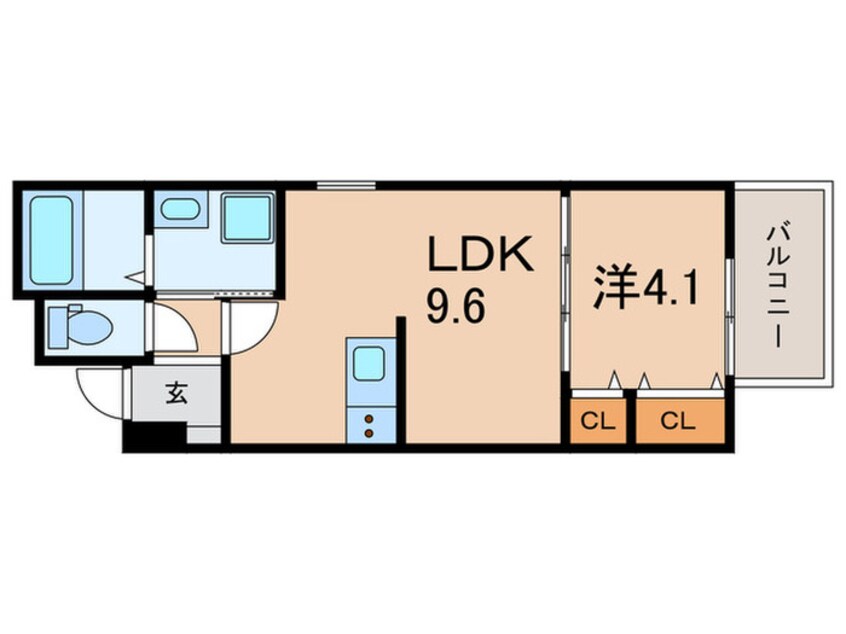 間取図 仮)ジーメゾン大久保アスピダ