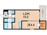 仮)ジーメゾン大久保アスピダ 1LDKの間取り