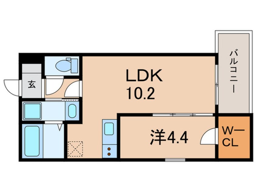 間取図 仮)ジーメゾン大久保アスピダ
