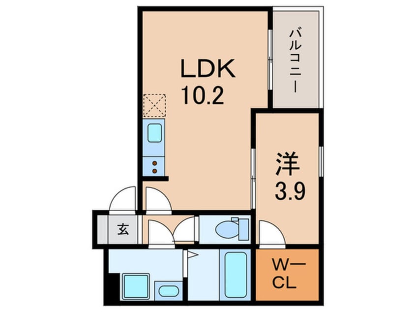 間取図 仮)ジーメゾン大久保アスピダ