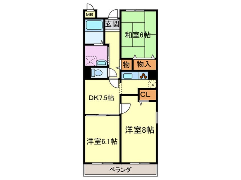 間取図 ラ・アルコバレ－ノ