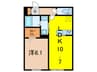 kanemasa 1LDKの間取り