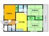 マンション・ヤマニシ 3DKの間取り
