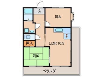 間取図 ｻﾝﾋﾙｽﾞﾊｲﾑ