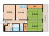 レックスさくら第1ビル 3DKの間取り