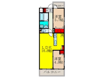 間取図 ガルデン穂波