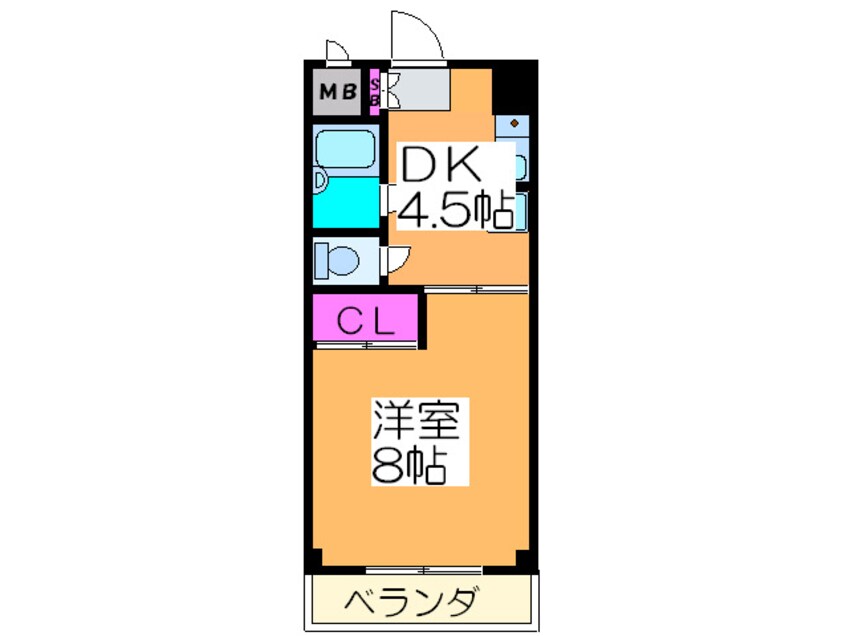 間取図 ラ・メ－ルＫＹ